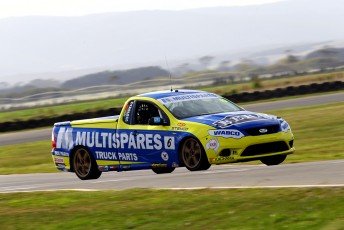 Ryan Hansford on his way to pole position