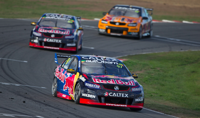 Van Gisbergen led home Jamie Whincup and Will Davison to score Holden's 500th