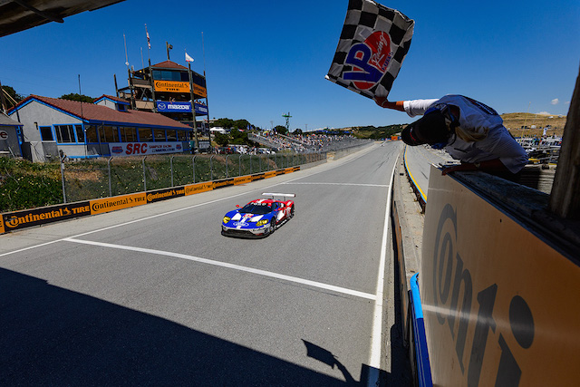 History was made with the first win for the all-new Ganassi-prepared Ford GT at the hands of Aussie Ryan Briscoe and Richard Westbrook in the IMSA race at Laguna Seca
