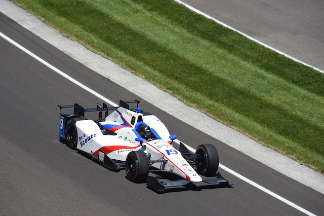 Gabby Chaves has led the field in Practice 4 at Indianapolis