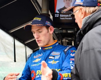Matt Brabham in the Pirtek Team Murray pit box with dad Geoff