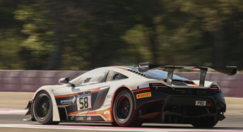 The Garage 59 McLaren 650S of Shane Van Gisbergen, Rob Bell and Come Ledogar on its way to victory at Paul Ricard