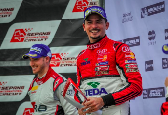 Alex Yoong celebrates Audi R8 LMS Cup victory