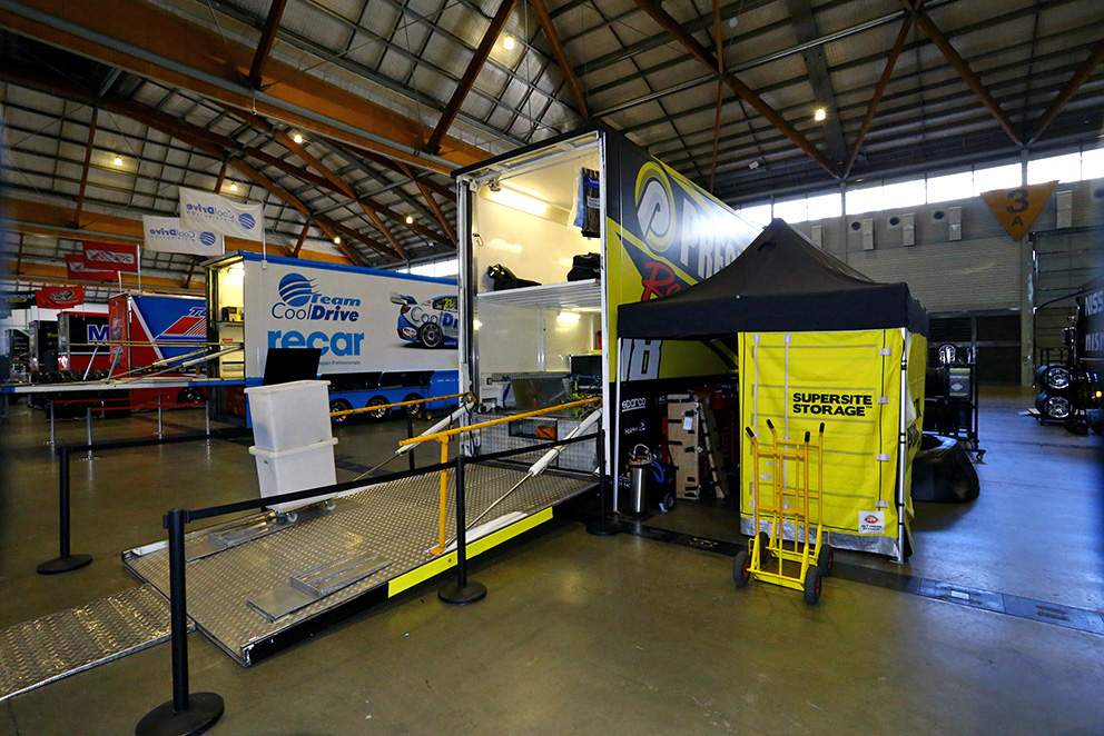 GALLERY Coates Hire Sydney 500 setup Speedcafe