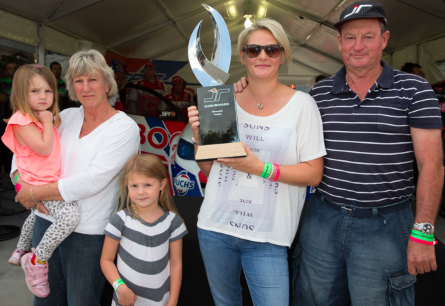 The Richards family at Pukekohe in 2013