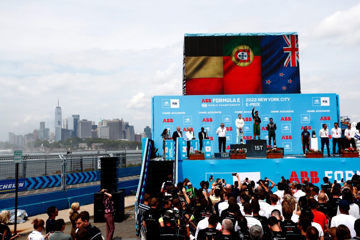 Antonio Felix da Costa, Stoffel Vandoorne and Mitch Evans