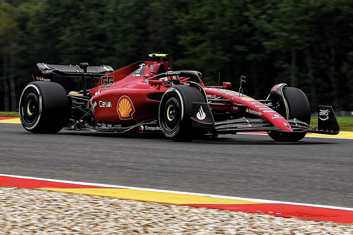 Sainz leads Ferrari one-two in Belgian GP practice