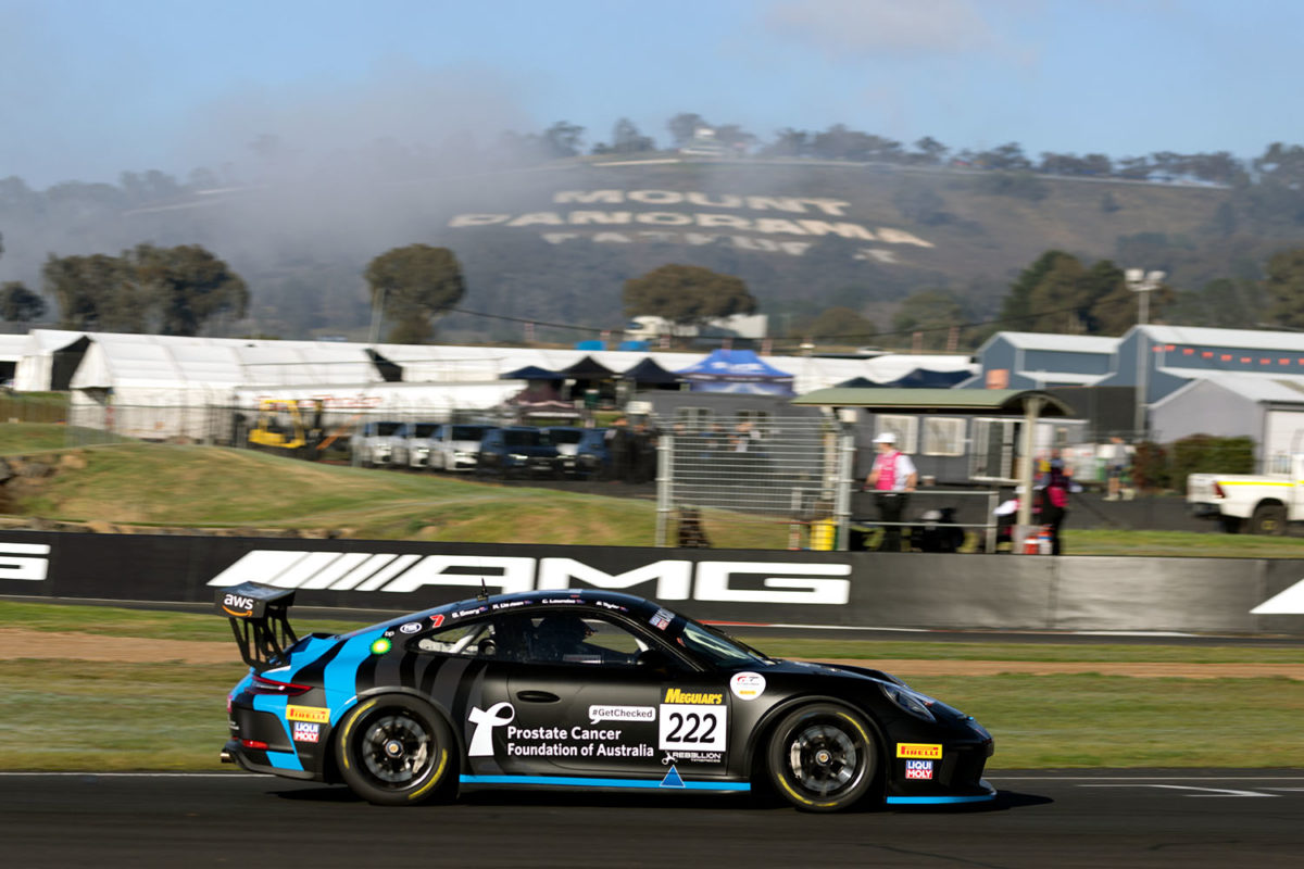 Next year's Pro-Am class winners of the Bathurst 12 Hour will each receive a watch containing pieces of the Mount Panorama sign